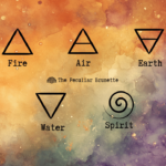 5 Magic Element Symbols For Fire Air Earth Water and Spirit