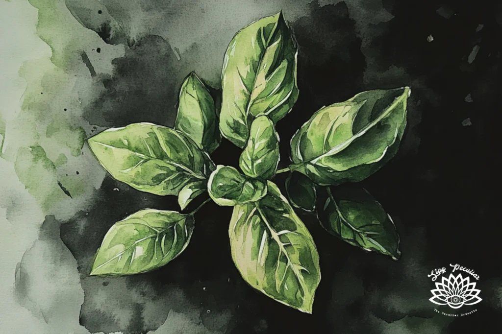 Culpepers Herbal Planetary Assignments Basil Watercolour