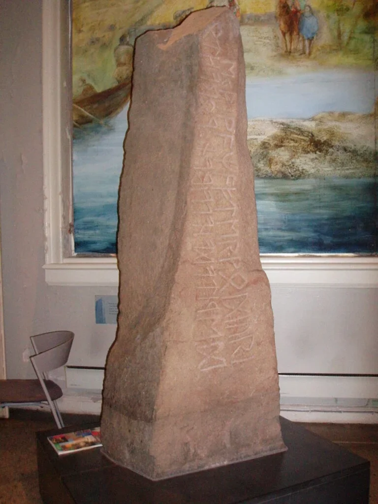 Tune Rune Stone, as displayed in the Museum of Cultural History in Oslo, Norway